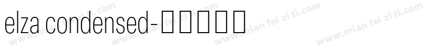 elza condensed字体转换